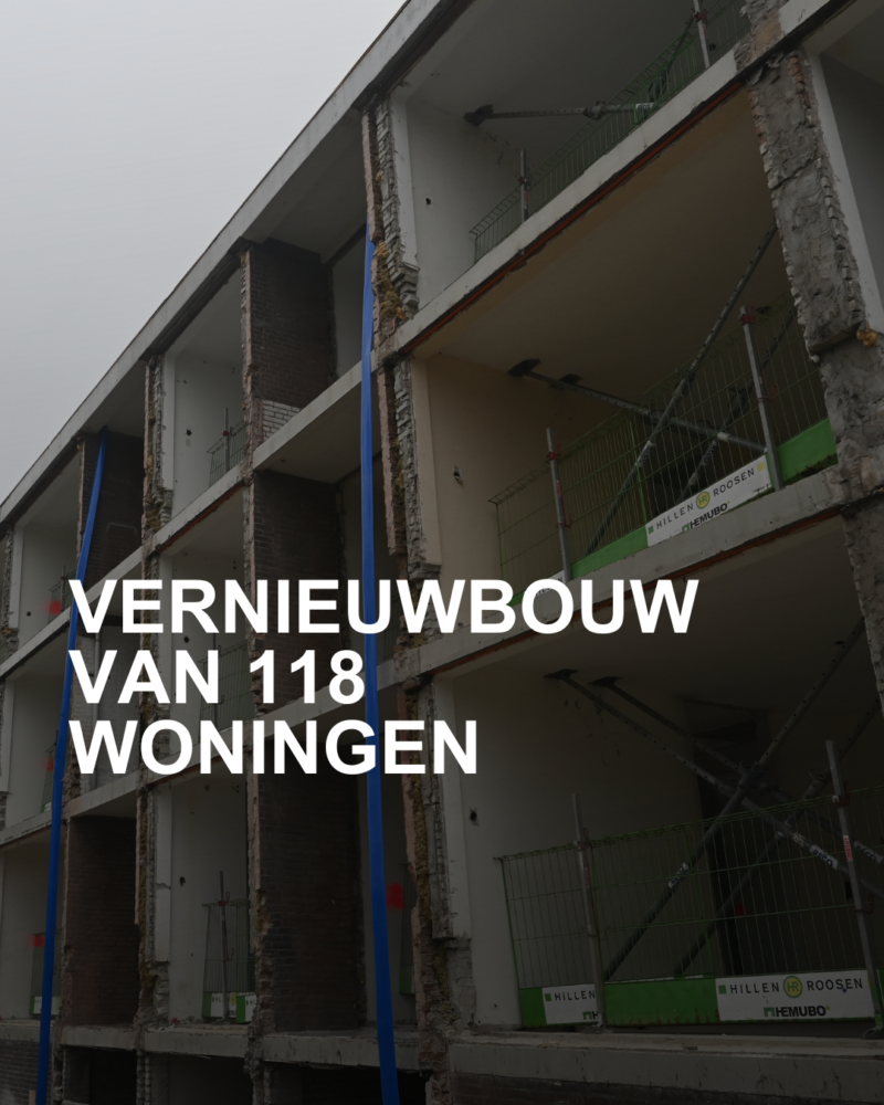 In Zwijndrecht in de Planetenbuurt wordt er een ‘vernieuwbouwproject’ uitgevoerd. Het gaat hier om 118 woningen, waar 121 woningen voor terugkomen. De werkzaamheden zijn in november vorig jaar gestart en worden in april 2027 afgerond.