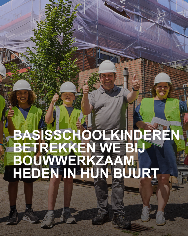 De basisscholen De Fontein en De Horizon in Harmelen liggen vlak bij Claushof en Nassaupark waar Cazas Wonen en Hemubo samenwerken aan groot onderhoud en verduurzaming. Wat is er mooier dan de basisschoolkinderen meer te leren over de bouw en verduurzaming?